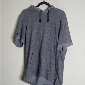 Under Armour Gray Heather Short-Sleeve Hoodie Pullover